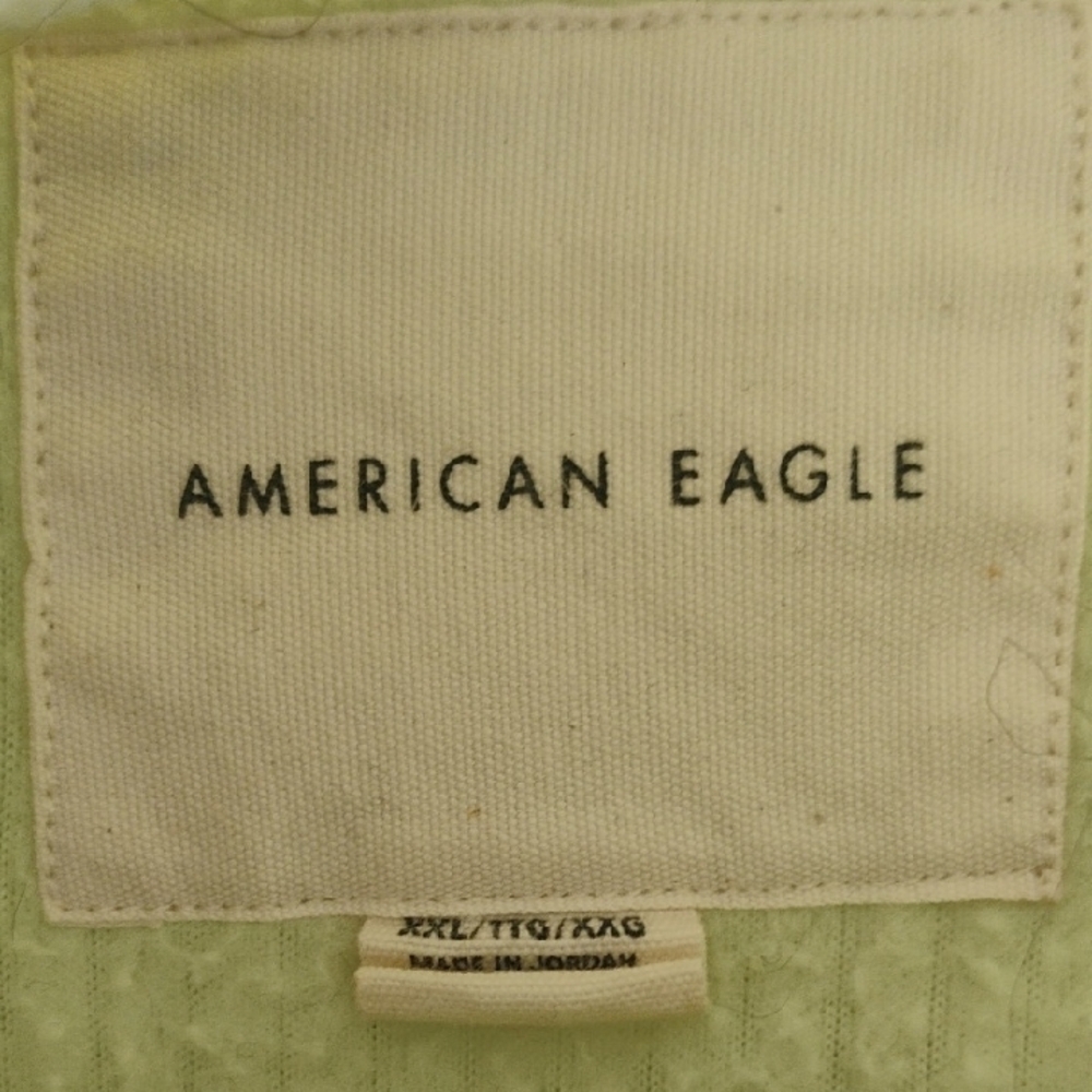 American Eagle Outfitters Light Green Button Up Shirt Jacket - Picture 2 of 6